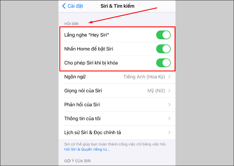 Hỏi Siri